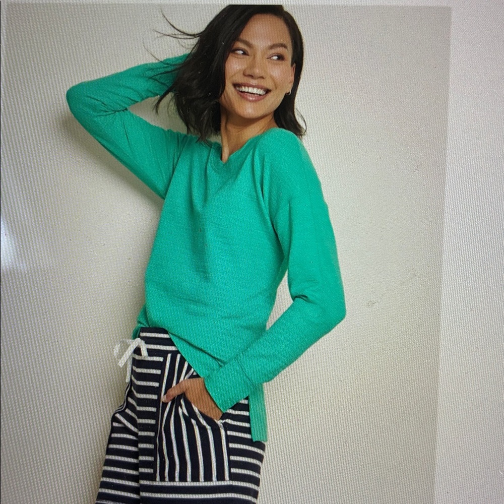 NWT Talbots green “Cozy Crush” SPF 50 sweatshirt